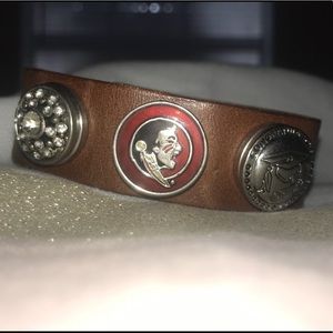 Leather Gingersnap bracelet